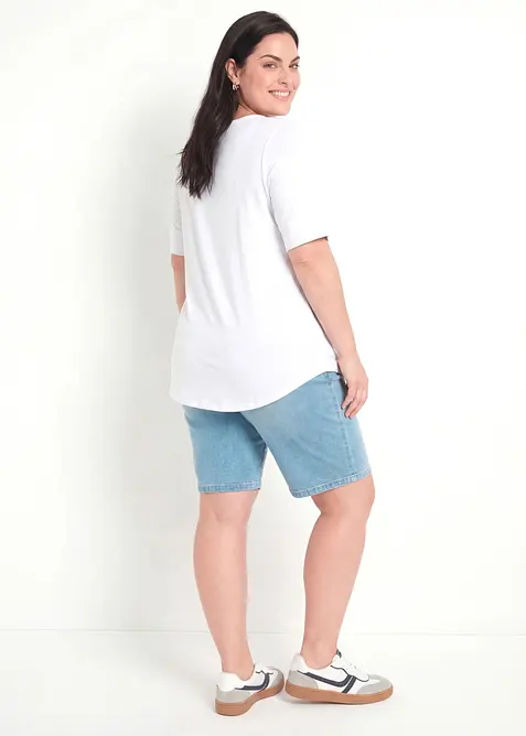 Maglia lunga in morbida viscosa, bonprix