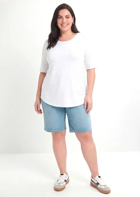 Maglia lunga in morbida viscosa, bonprix