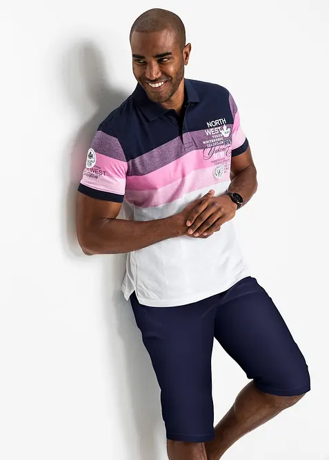 Polo a maniche corte in jersey di puro cotone biologico, bonprix