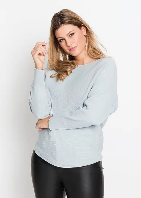 Maglione oversize a costine, bonprix