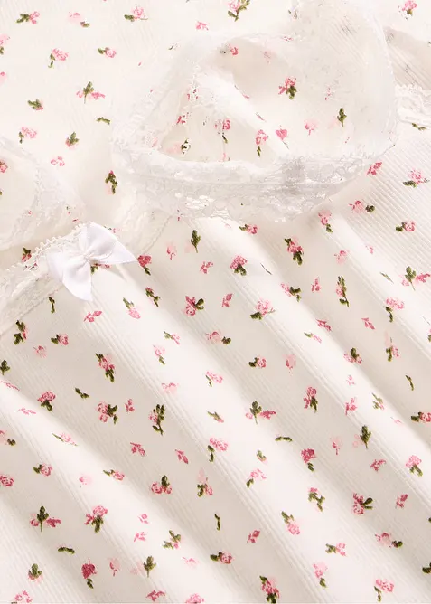 Camicia da notte a coste, bonprix