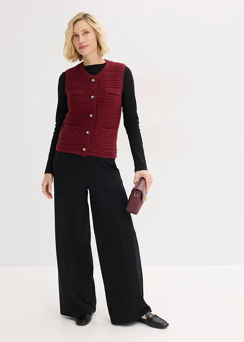 Gilet in maglia di misto viscosa, bonprix