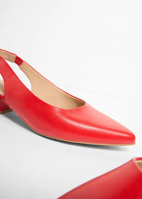 D&eacute;collet&eacute; slingback con tacco basso, bonprix