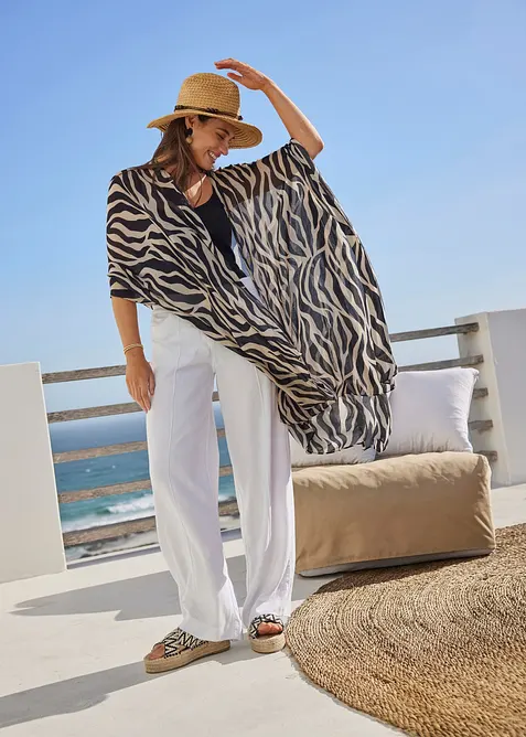 Poncho zebrato, bonprix
