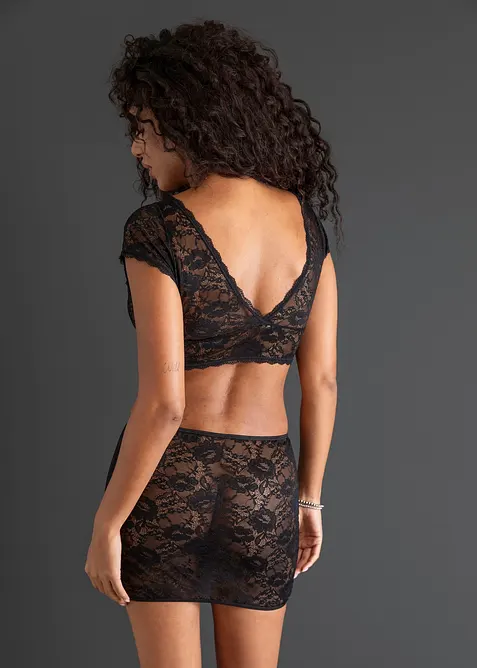 Reggiseno bustier e gonna (set 2 pezzi), bonprix