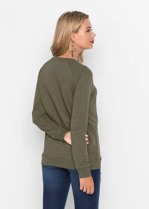 Felpa in misto cotone, bonprix