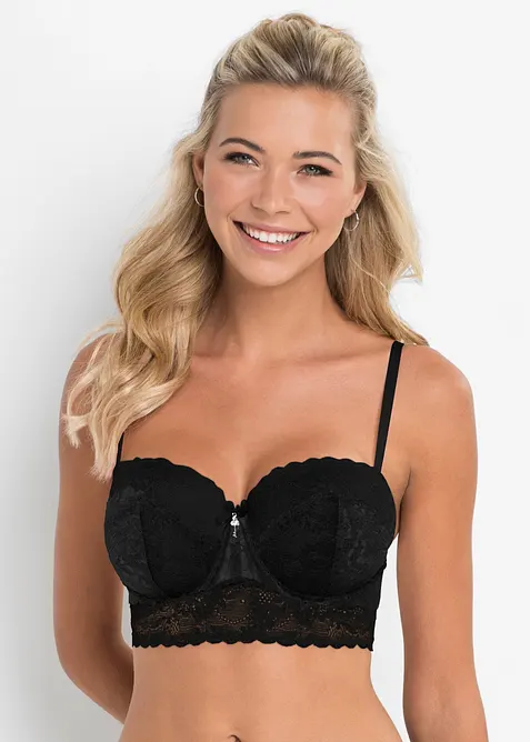 Reggiseno a balconcino in pizzo, bonprix
