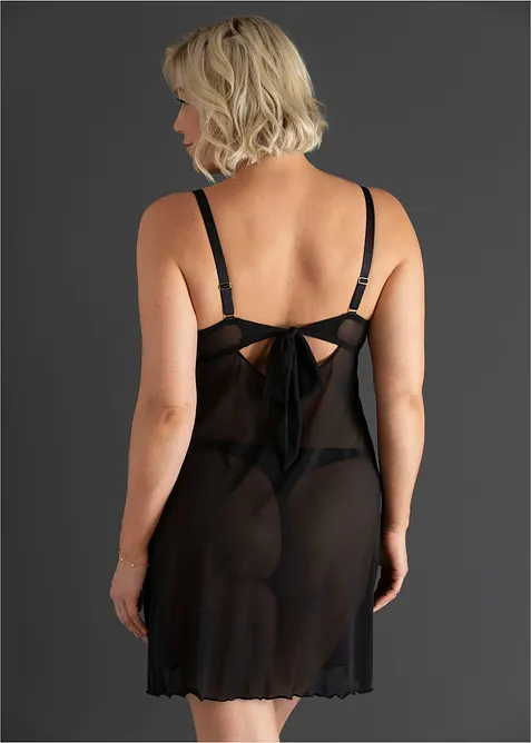 Sottoveste senza ferretto con pizzo a cuoricini, bonprix