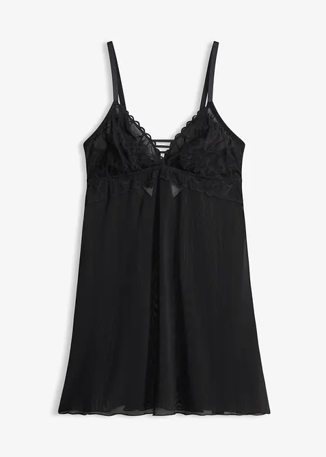 Sottoveste senza ferretto con pizzo a cuoricini, bonprix