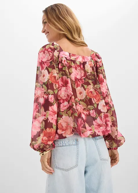 Blusa con fondo a palloncino, bonprix
