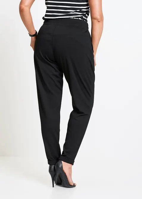 Pantaloni con elastico in vita in misto viscosa, bonprix