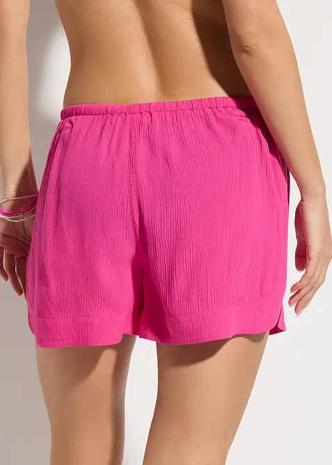 Shorts da spiaggia in crinkle operato, bonprix