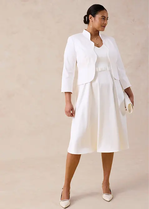 Abito in satin lucido, bonprix