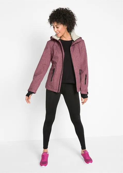 Giacca tecnica outdoor con pile teddy, impermeabile, bonprix