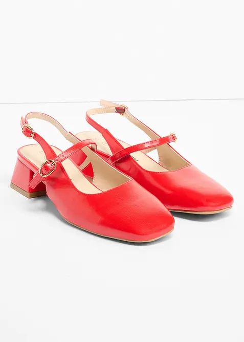 D&eacute;collet&eacute; slingback con cinturini, bonprix