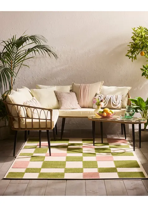 Tappeto da interno ed esterno con motivi a rilievo, bonprix