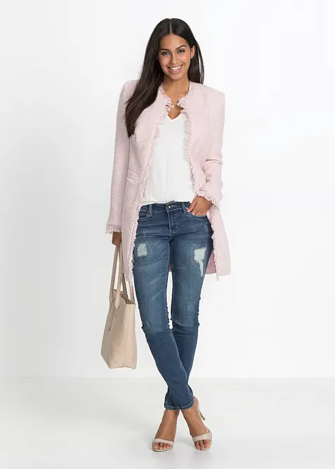 Blazer lungo in boucl&eacute;, bonprix