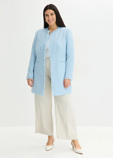 Blazer lungo in boucl&eacute;, bonprix