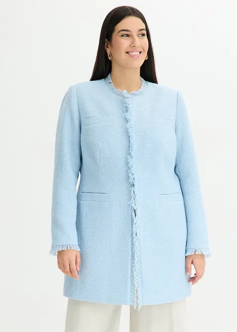 Blazer lungo in boucl&eacute;, bonprix