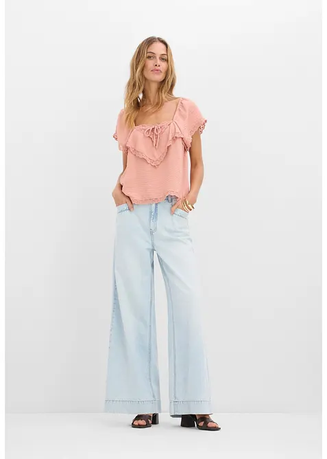 Maglia in cr&ecirc;pe leggero, bonprix