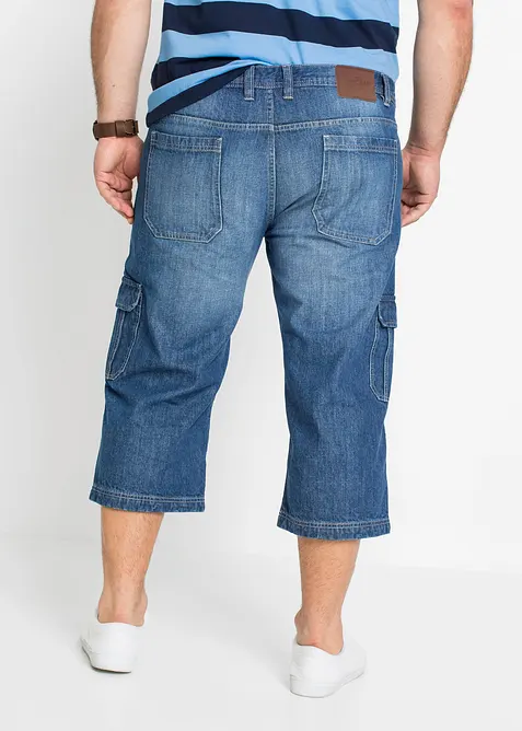 Jeans cargo a pinocchietto regular fit, straight, bonprix