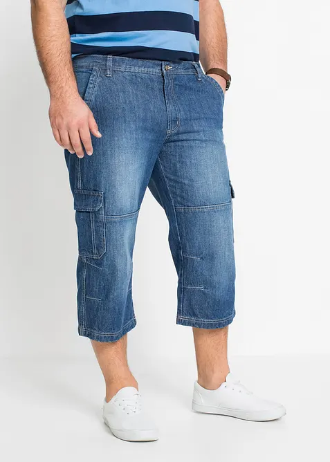 Jeans cargo a pinocchietto regular fit, straight, bonprix