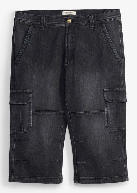 Jeans cargo a pinocchietto regular fit, straight, bonprix