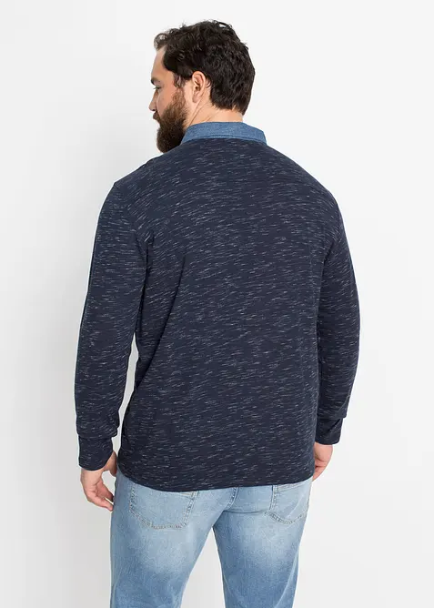 Polo a maniche lunghe in puro cotone, bonprix