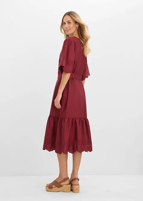 Abito midi in puro cotone, bonprix