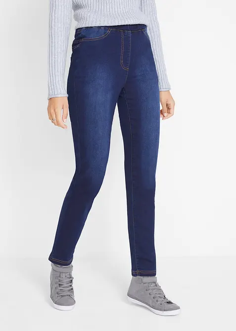 Jeggings termici elasticizzati e leggeri a vita alta con cinta comoda, bonprix