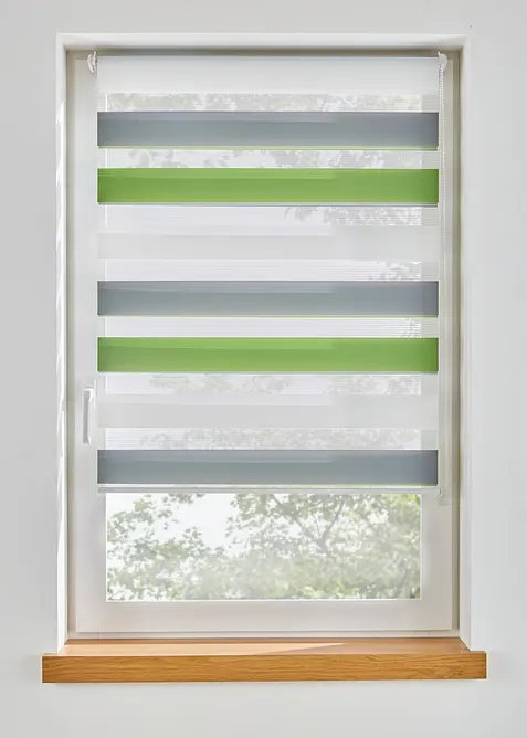 Tenda a rullo doppia con righe colorate, bonprix