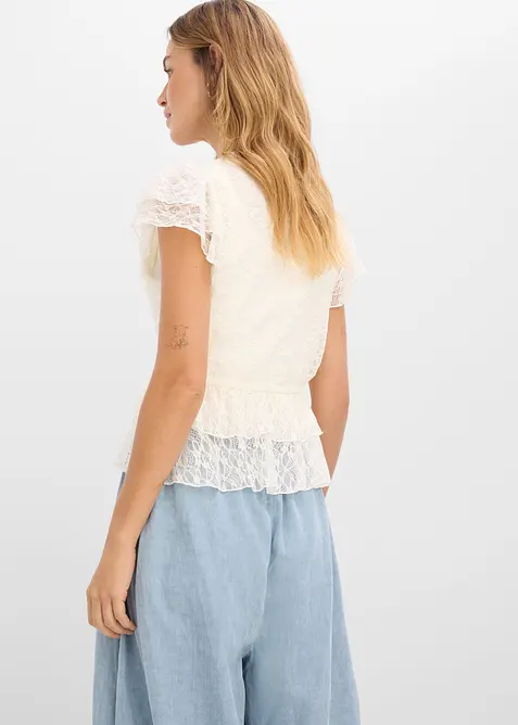 Maglia corta in pizzo, bonprix