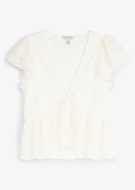 Maglia corta in pizzo, bonprix