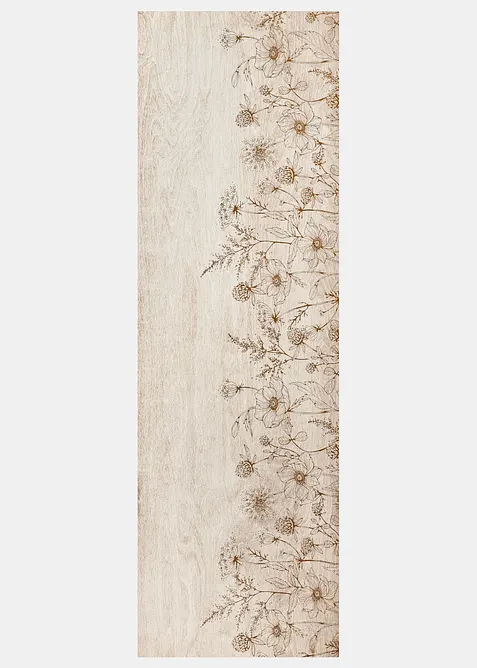 Zerbino lavabile con motivo floreale, bonprix