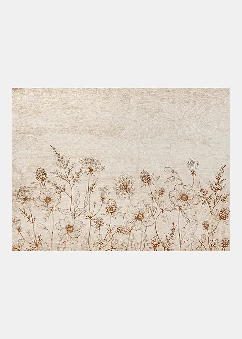 Zerbino lavabile con motivo floreale, bonprix