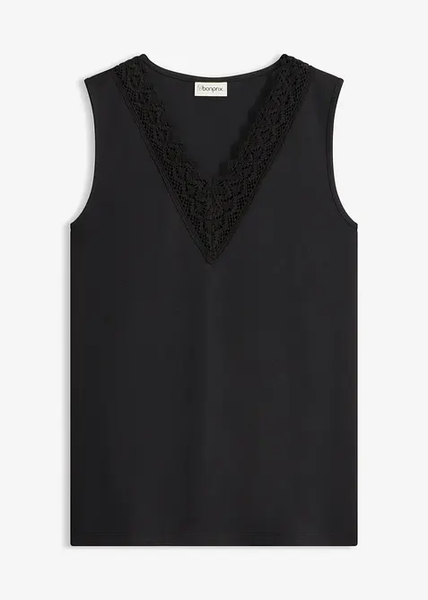 Maglia con pizzo, bonprix