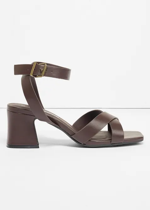 Sandali con tacco a blocco, bonprix