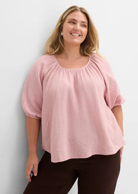 Tunica in mussola di puro cotone, bonprix