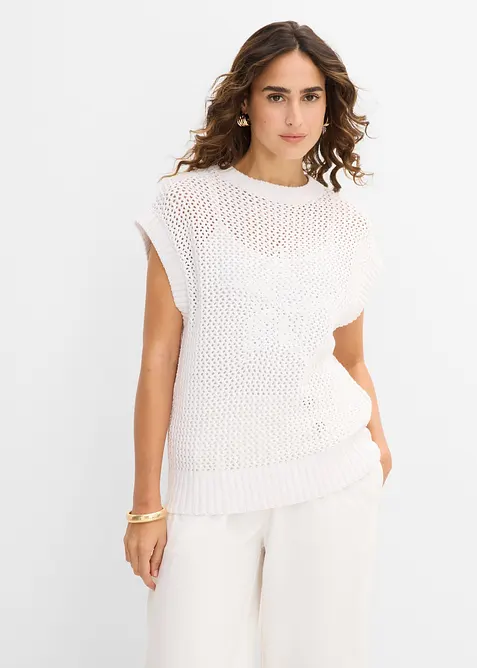 T-shirt in maglia di puro cotone, bonprix