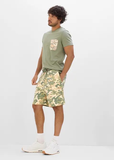 Shorts loose fit in felpa di puro cotone biologico, bonprix