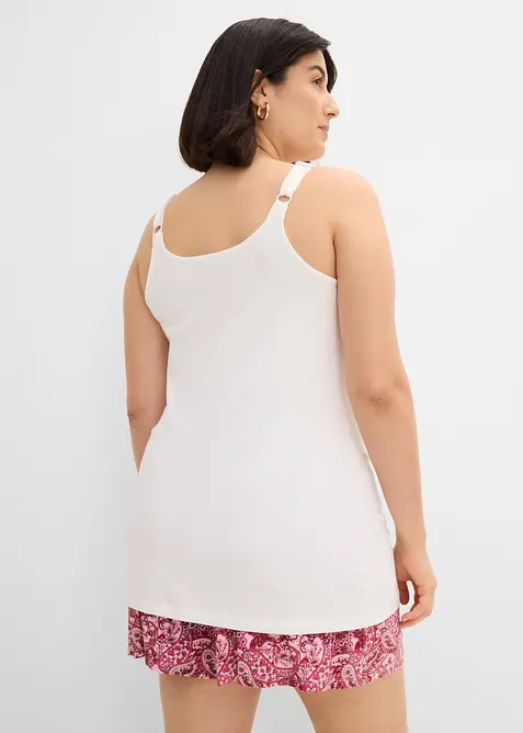 Top lungo con cotone biologico (pacco da 2), bonprix