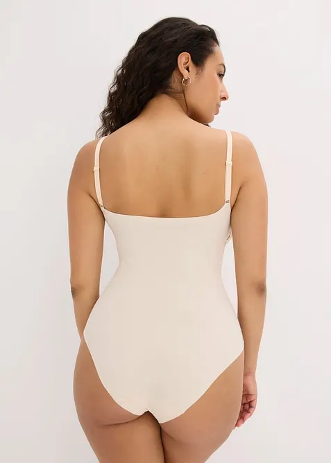 Body con coppe imbottite e effetto modellante leggero, bonprix