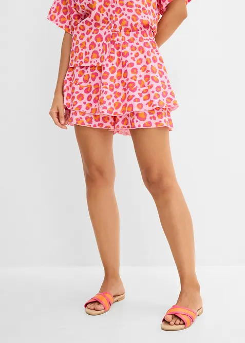 Gonna pantalone in mussola vaporosa, bonprix