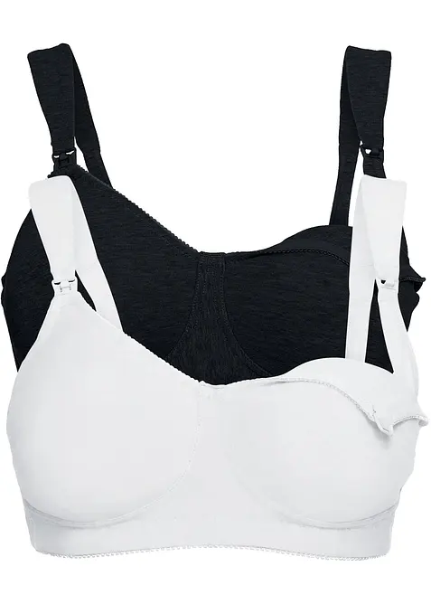 Reggiseno allattamento senza ferretto  con cotone biologico (pacco da 2), bonprix