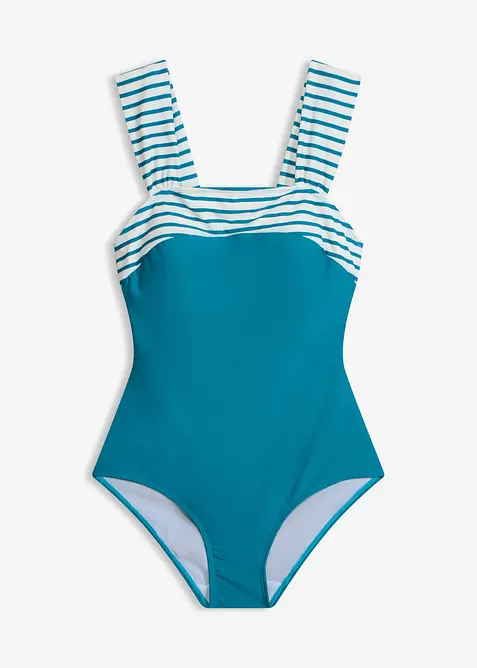 Costume intero con effetto modellante medio e spalline larghe, bonprix