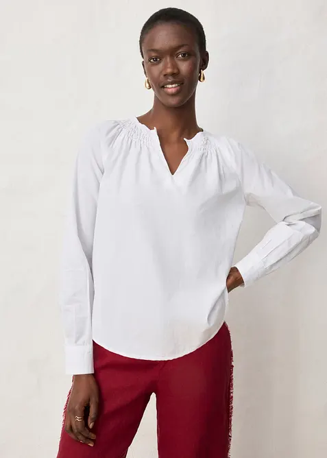 Tunica con percentuale di seta, bonprix