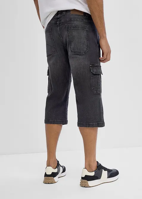 Jeans cargo a pinocchietto regular fit, straight, bonprix