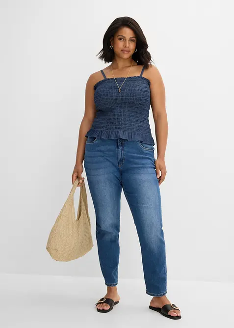 Jeans slim fit, vita alta, bonprix