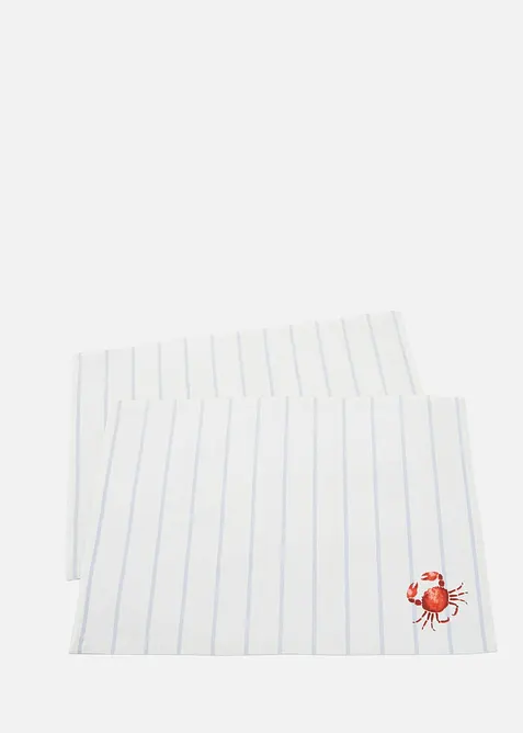 Tovagliette americane in cotone biologico (pacco da 2), bonprix