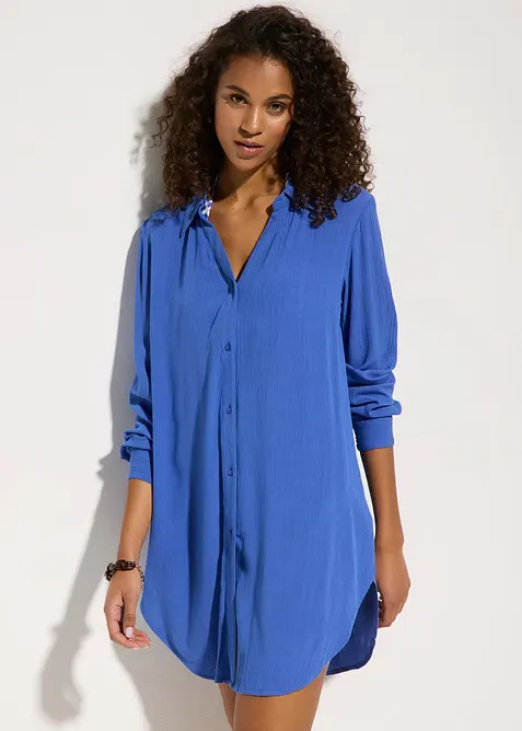 Camicia lunga da spiaggia in viscosa fluente, bonprix
